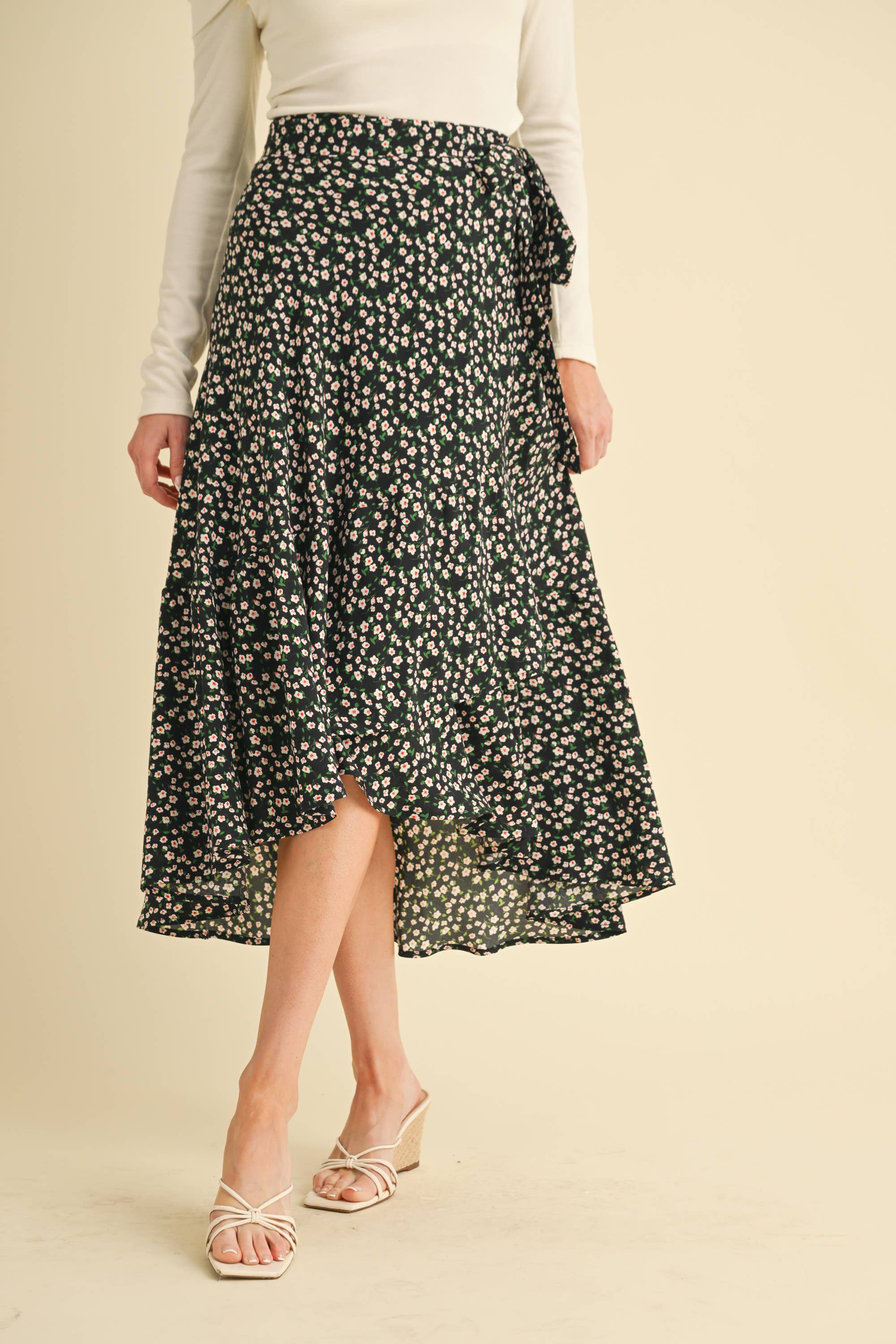 AEMI + CO - Wholesale Skirt - Women's - 7135FN Berti Floral Wrap Skirt21