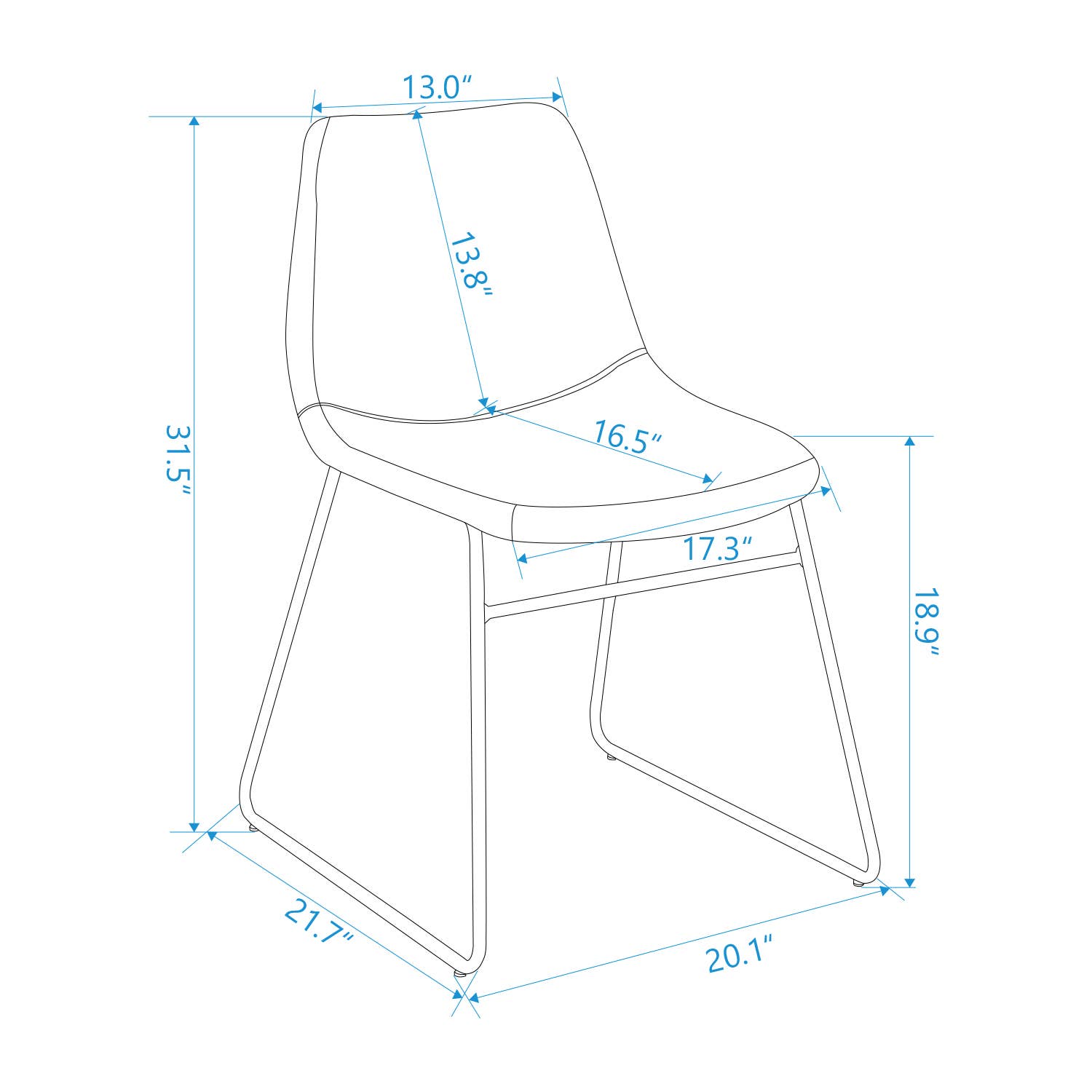 39F Inc. - Wholesale Chair - Velvet Dining Chair with Gold Legs- in Canada Warehouse8