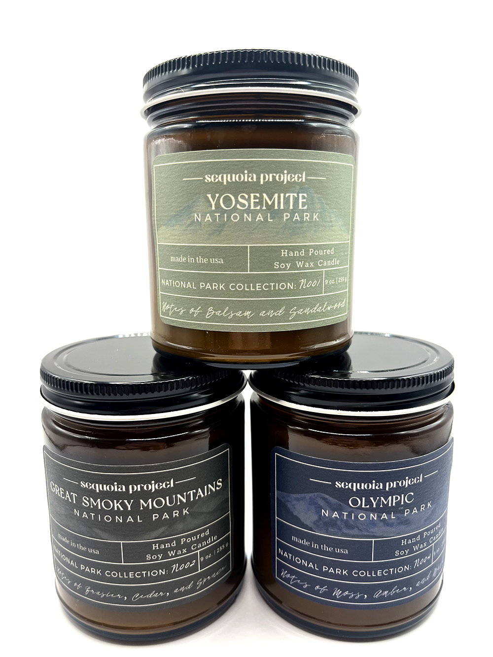 Sequoia Project - Wholesale Jar/Filled Candle - Great Smoky Mountains National Park Candle2