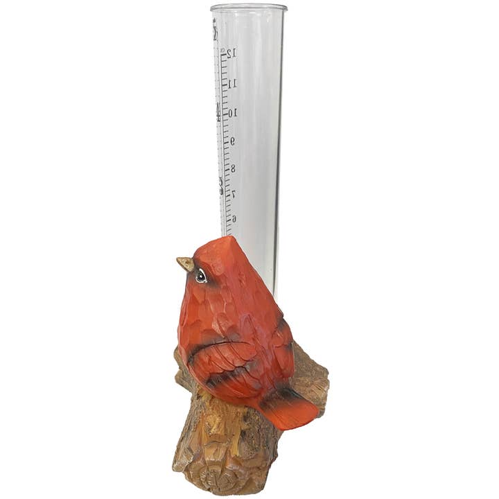 Santa’s Workshop Inc. - Wholesale Outdoor Ornament/Decor - 6" Cardinal Rain Gauge2