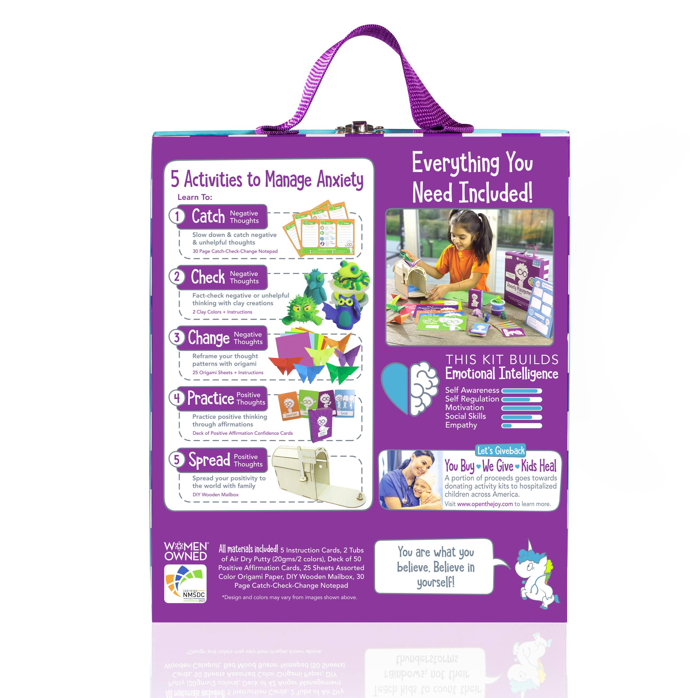 Open The Joy - Wholesale Doe-het-zelf-knutselset - Kinderen - Box voor angstbeheersing4