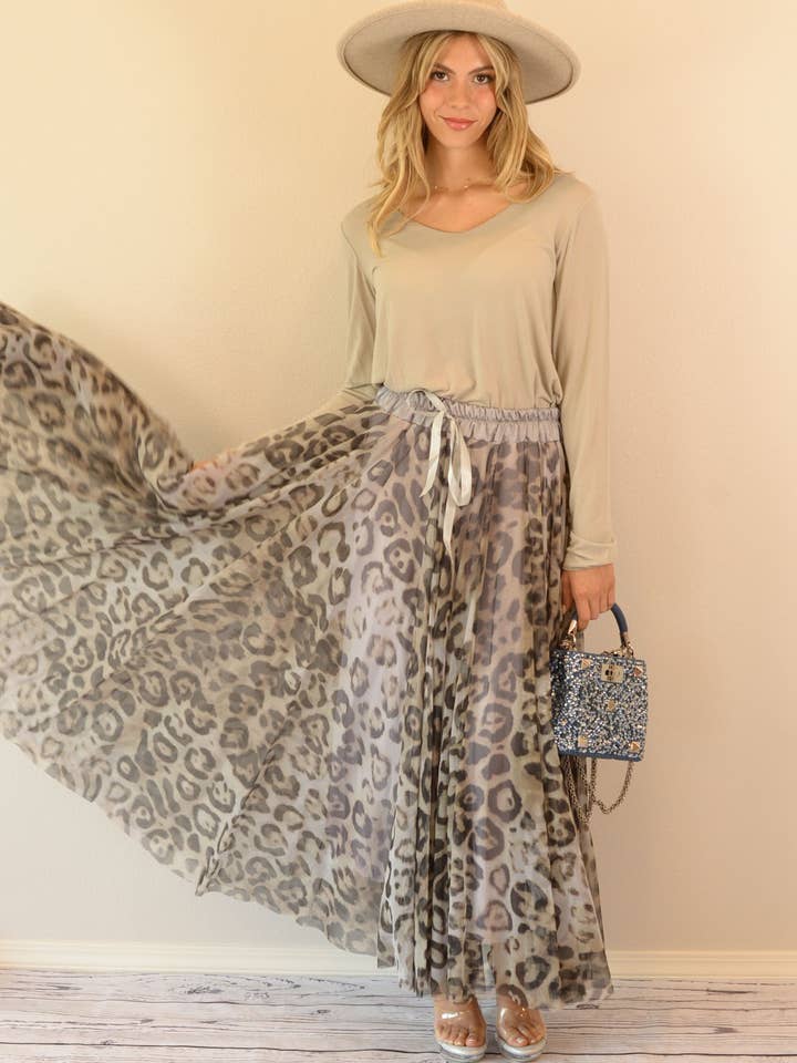 JUPE MIDI COMPLÈTE EN MAILLE-S2309EL47663 pour la vente par Ambiente