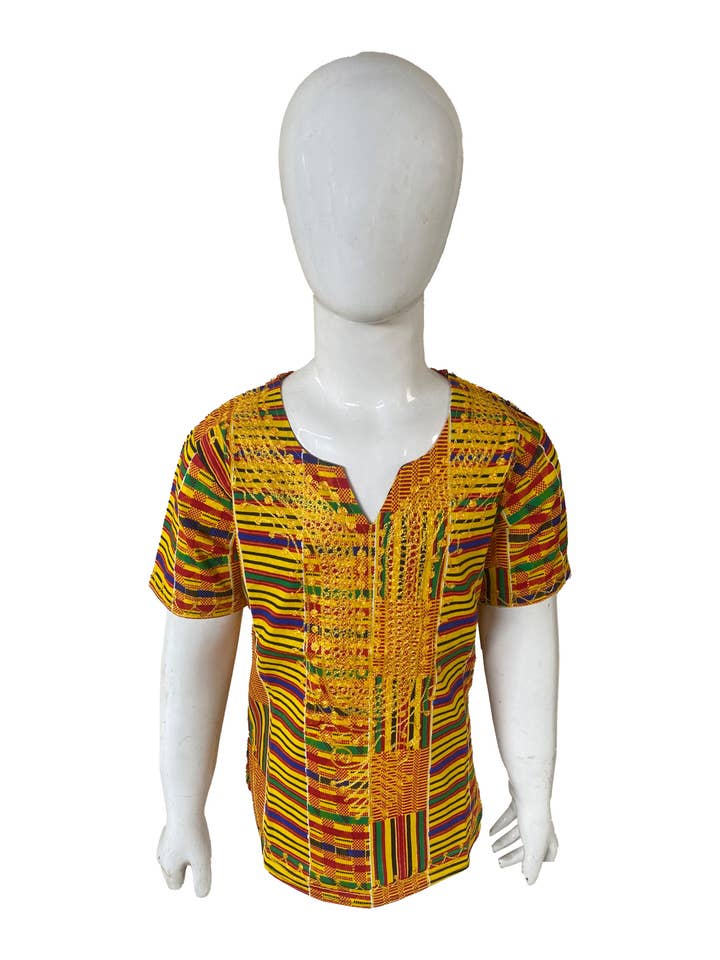 Chemises brodées pour enfants africains pour la vente par Satsuma Wholesale