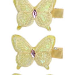 Bows Arts - Wholesale Hair Clip - Kids - Sequin Pastel Butterfly Clips