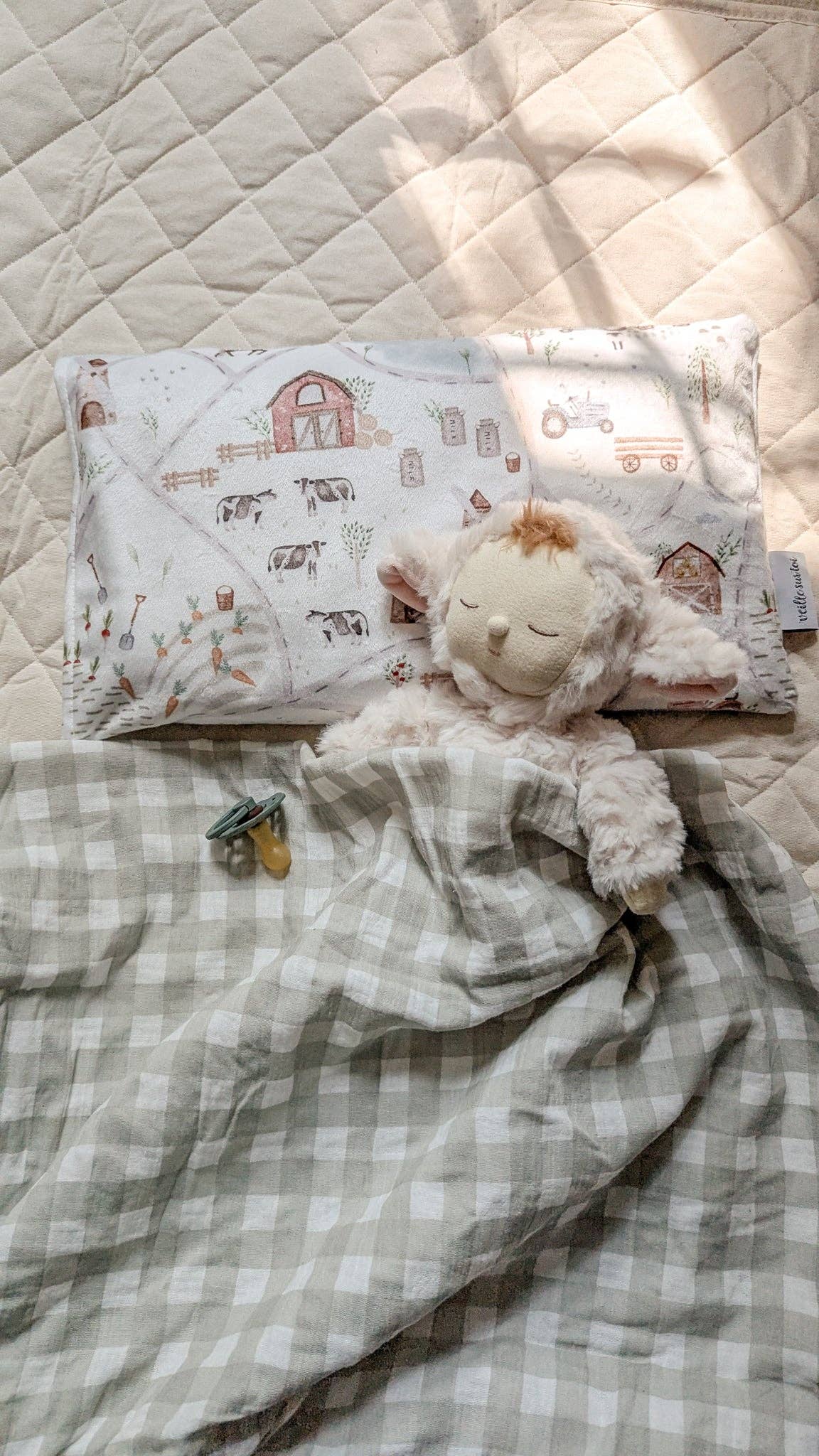 Shine on me Distribution - Vente Taie/housse d'oreiller - Enfant et bébé - Taie d'oreiller pour enfants - La ferme de Gédéon - Veille sur toi4