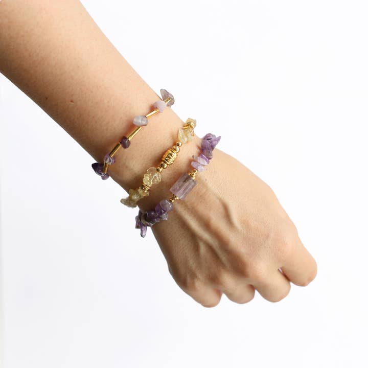 MIKE & Co. NEW YORK - Wholesale Jewelry Set - Women Gold-Plated Boho Bracelet Set 3Pcs