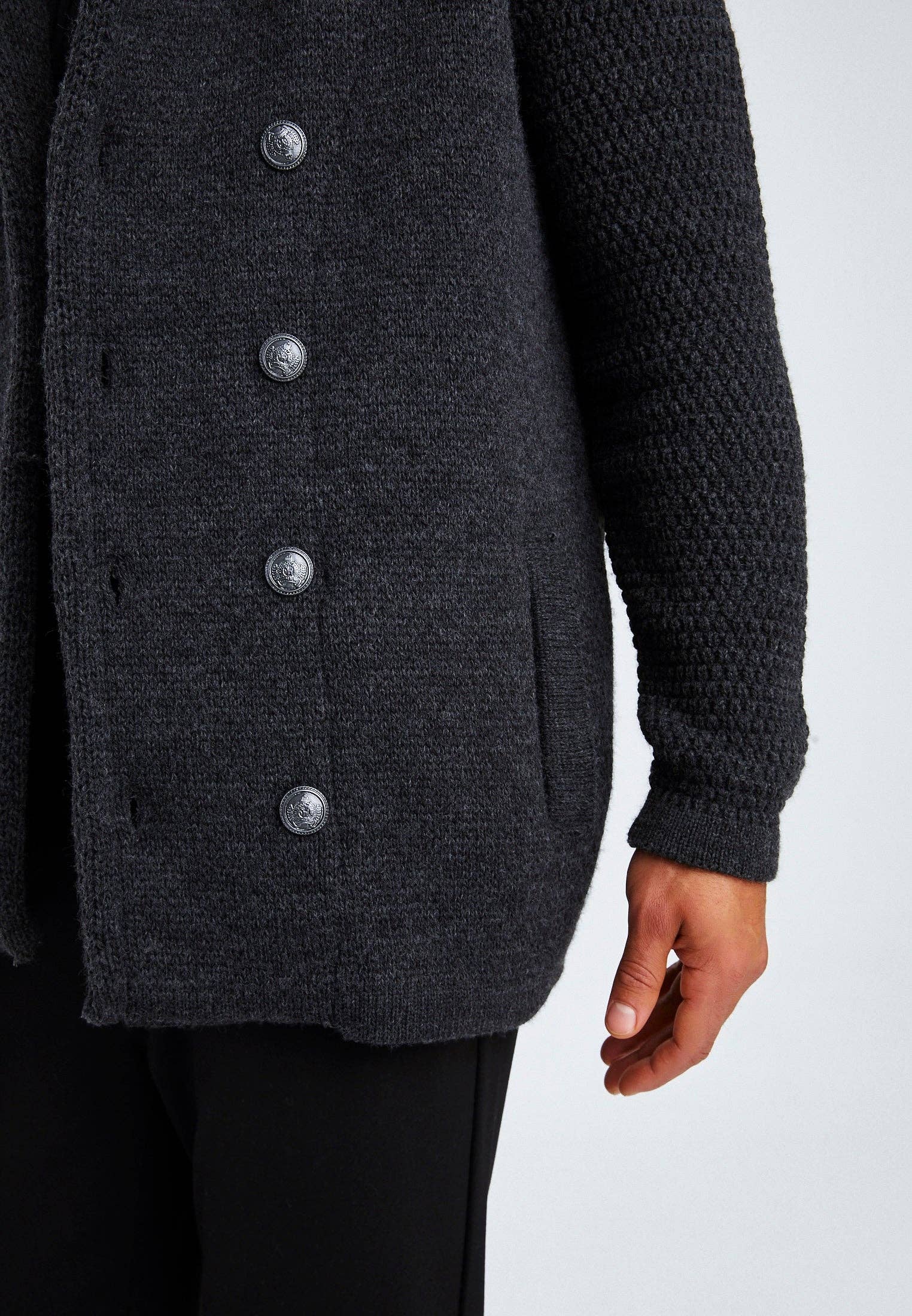 Leif Nelson GmbH - Wholesale Jacket - Men's - Men's Cardigan Shawl Collar LN-60003