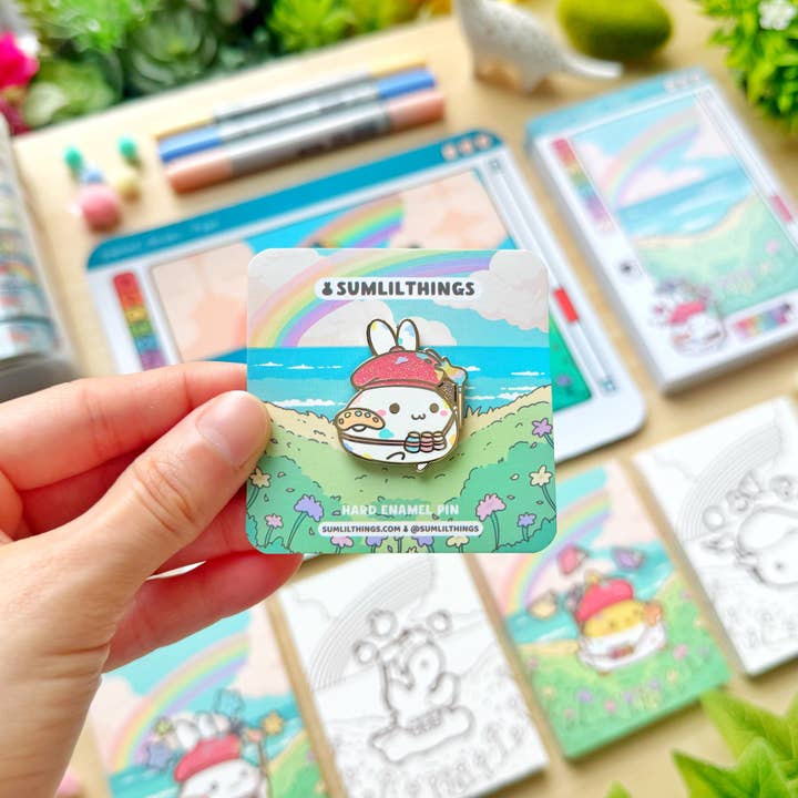 Pin de esmalte - Lil la Artista para venta al por mayor de SumLilThings