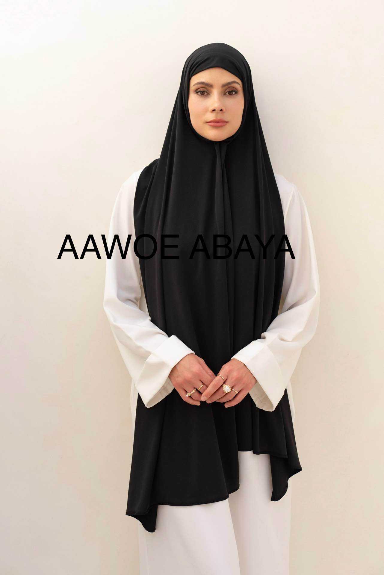 Aawoe Abaya - Wholesale Hijab - Women's - Elegant Long-Sleeve Shawl - 2484-HIJ110
