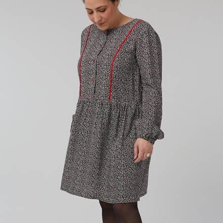 Coralie Bijasson – Kit de costura artesanal por atacado – Padrão Ariane - Vestido - FR 34/56, US 2/24, UK 6/280