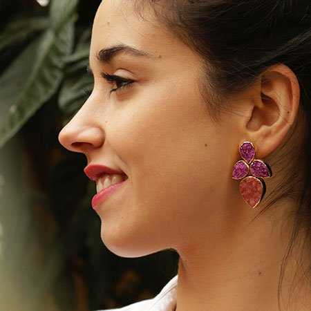 ACUS - Vente Boucles d'oreilles pendantes - Boucles d'oreilles Lys Éd. Limitée Labradorite2