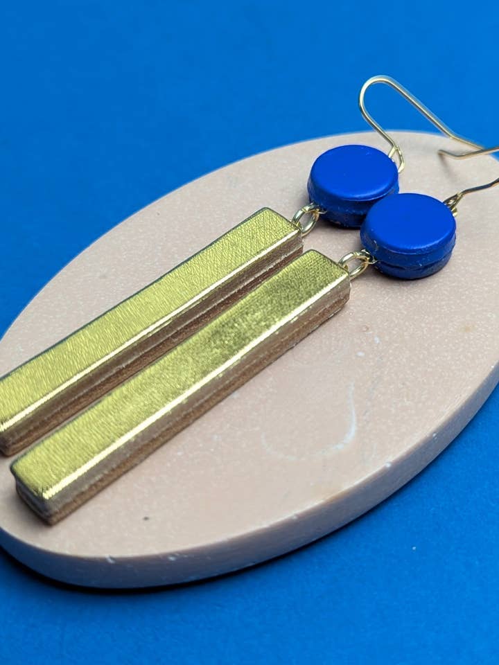 bloc earrings long for wholesale by Kay Morgan