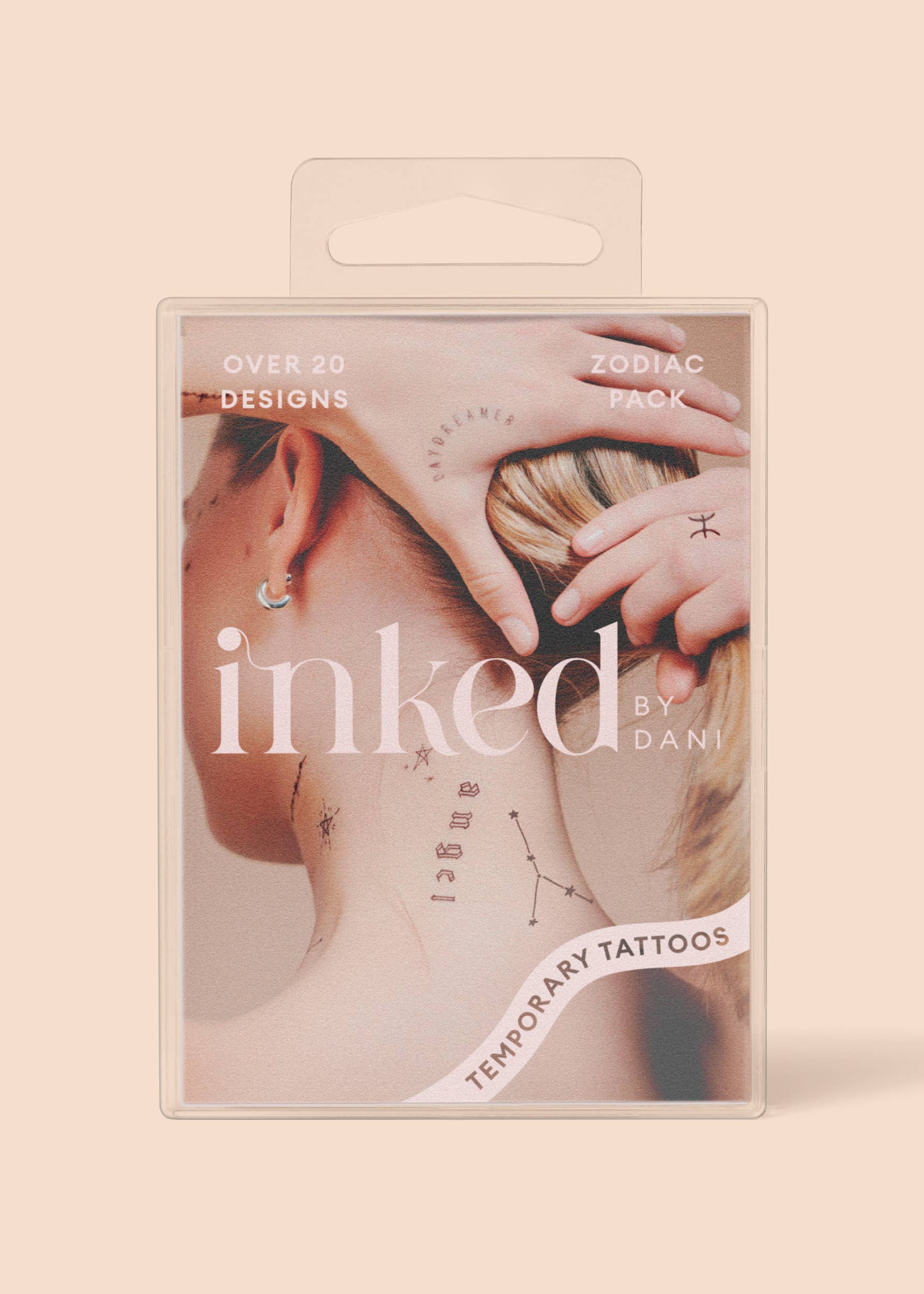 INKED by Dani – Tatuagem temporária por atacado – Coleção Zodiac: Pacote de tatuagem temporária de signos de água10