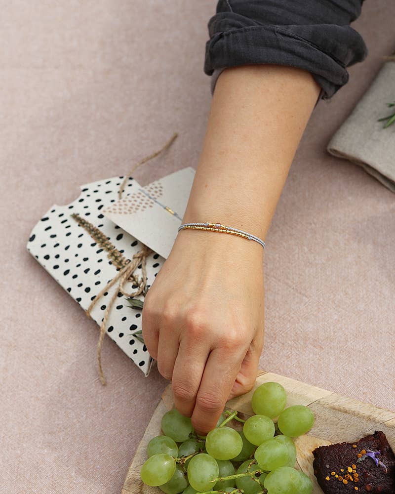 Pikfine eGbR – Engroshandel Perlearmbånd – Glas perlearmbånd „Nila“ /sølv og forgyldt10