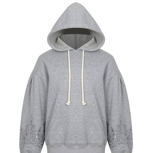 RIVIR - Wholesale Hoodie - Women's - Twist & Embellished Sleeve Top6