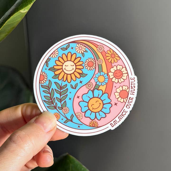 Balans boven Haast Magneet • Zelfzorg Cadeau • Yin en Yang voor wholesale door Mindful over Mind Full