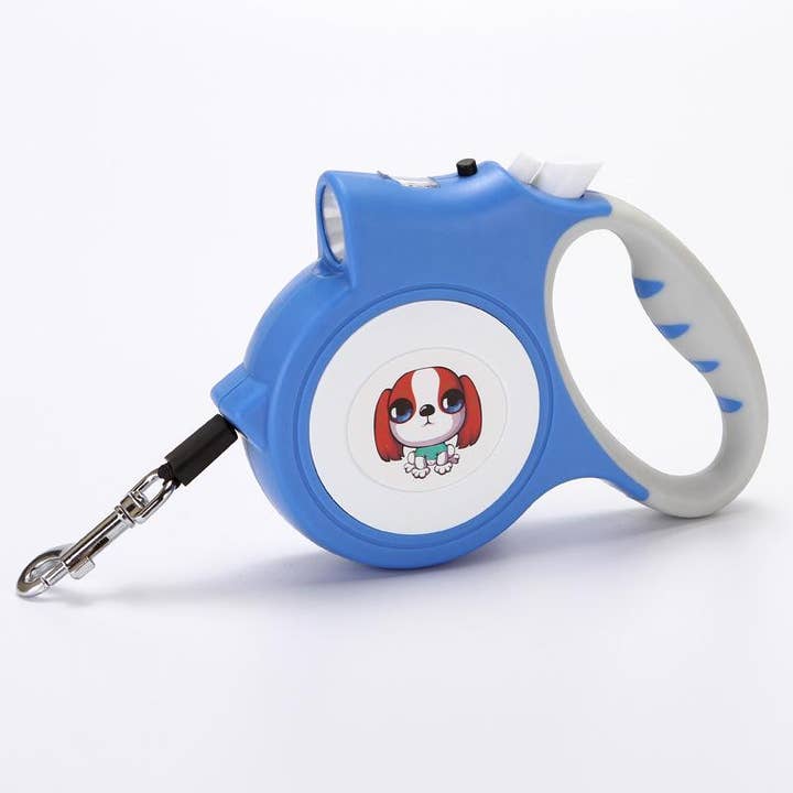 Savoy Active - Wholesale Pet leash – Dog - LED Lighted Retractable Nylon Dog Leash - Blue