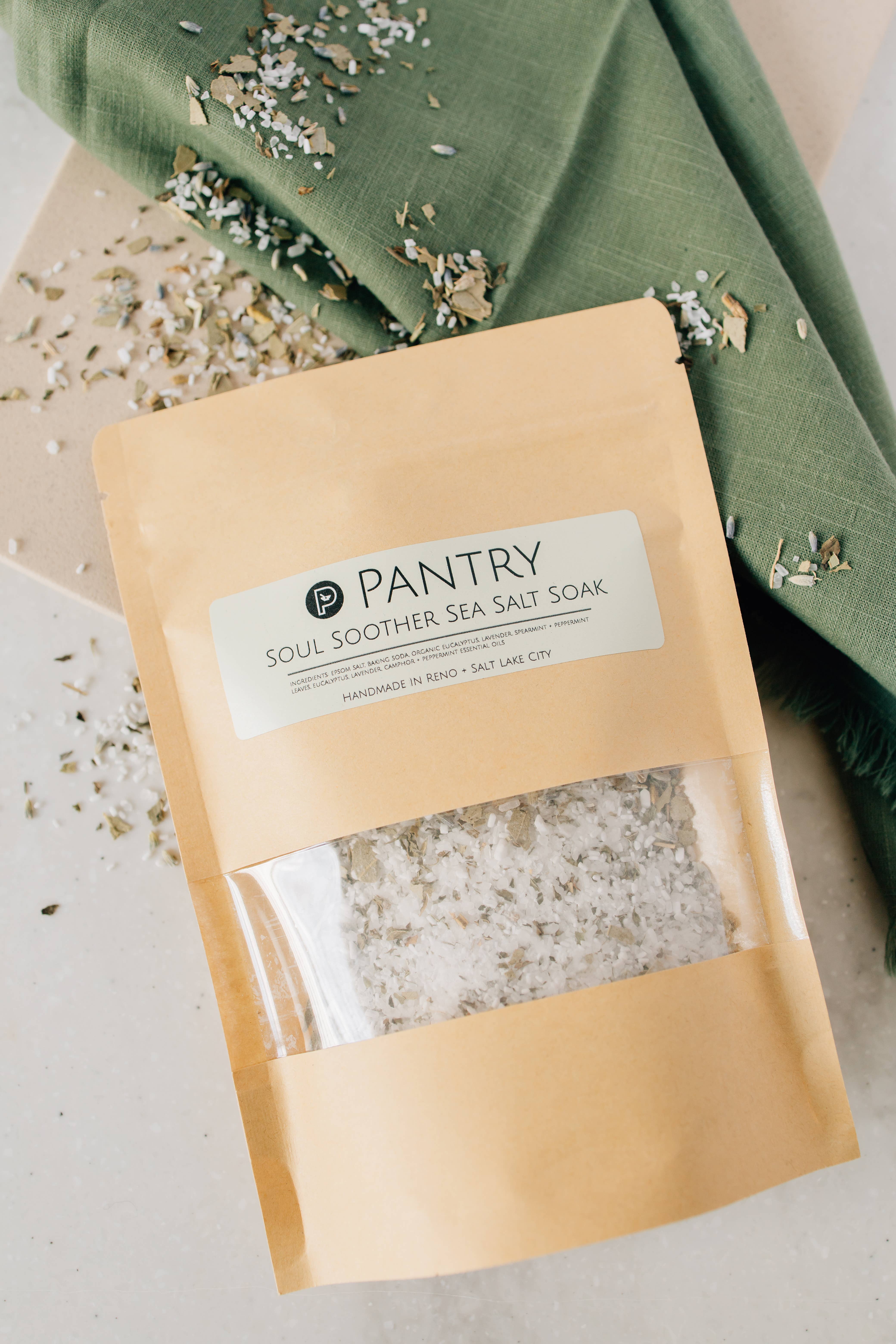 Pantry Products - Skin, Body, + Wellness - Wholesale Bath Salts - Soul Soother Lavender Peppermint Bath Salts- Cupid's Soak1