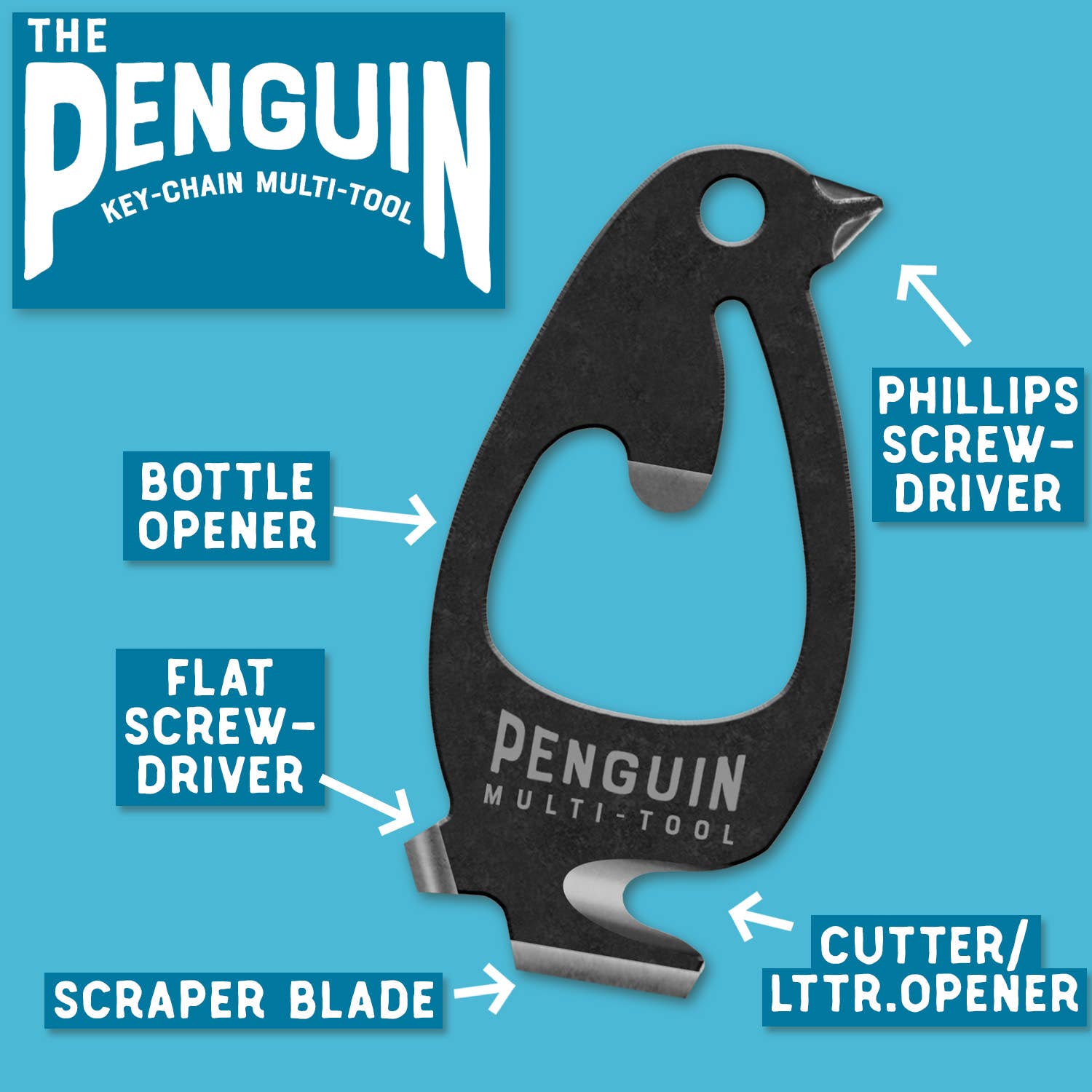 Lucky Jack - Wholesale Handy Tool - Penguin Multi-Tool Bottle Opener2