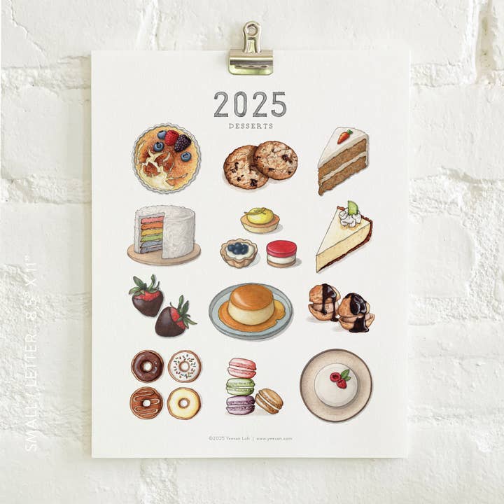 Yeesan Loh - Wholesale Calendar - 2025 Calendars: Desserts