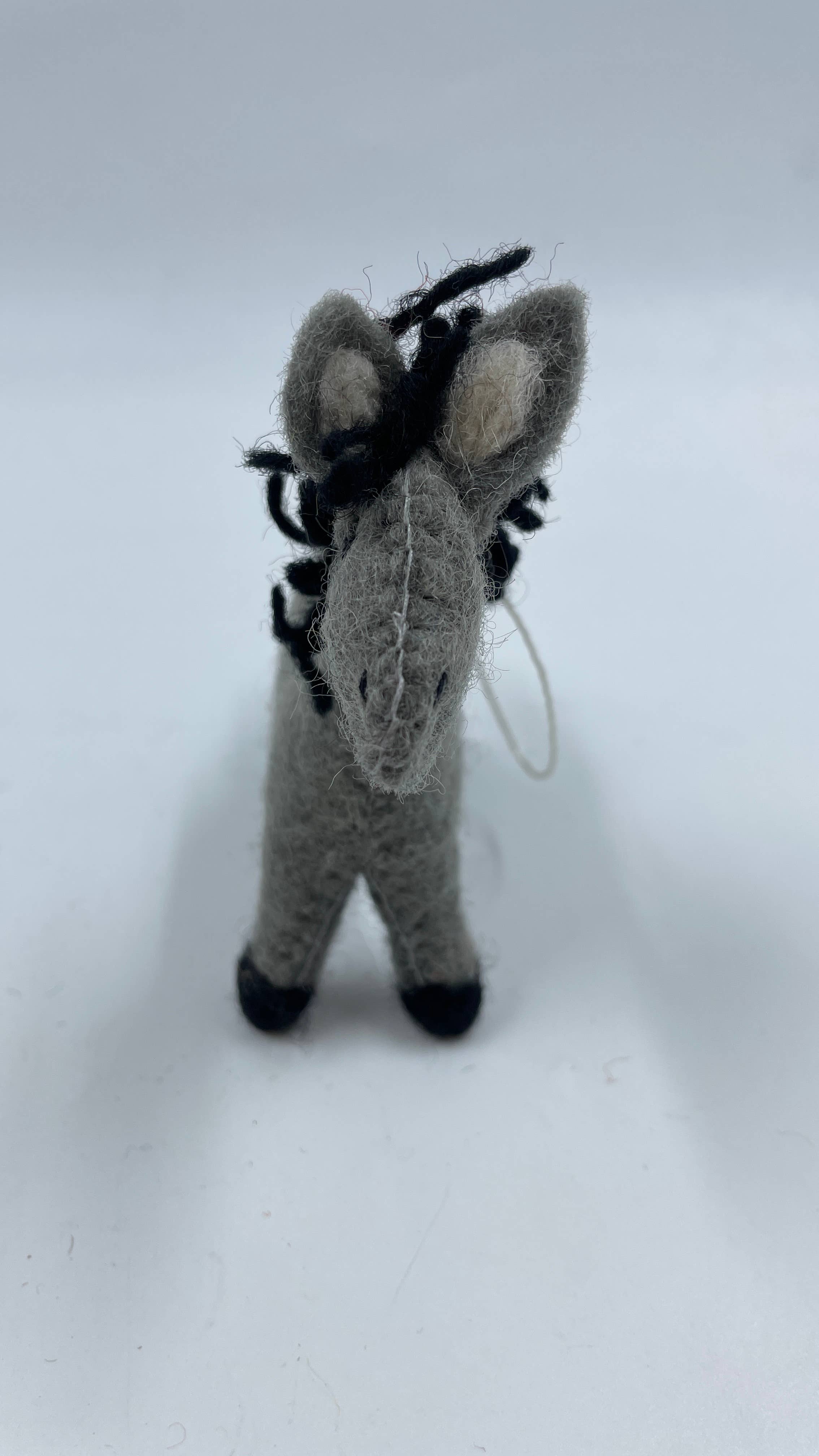 Funky Yak Ltd – wholesale Keychain – Unisex – Handmade Cute Felt Donkey Keyring  1