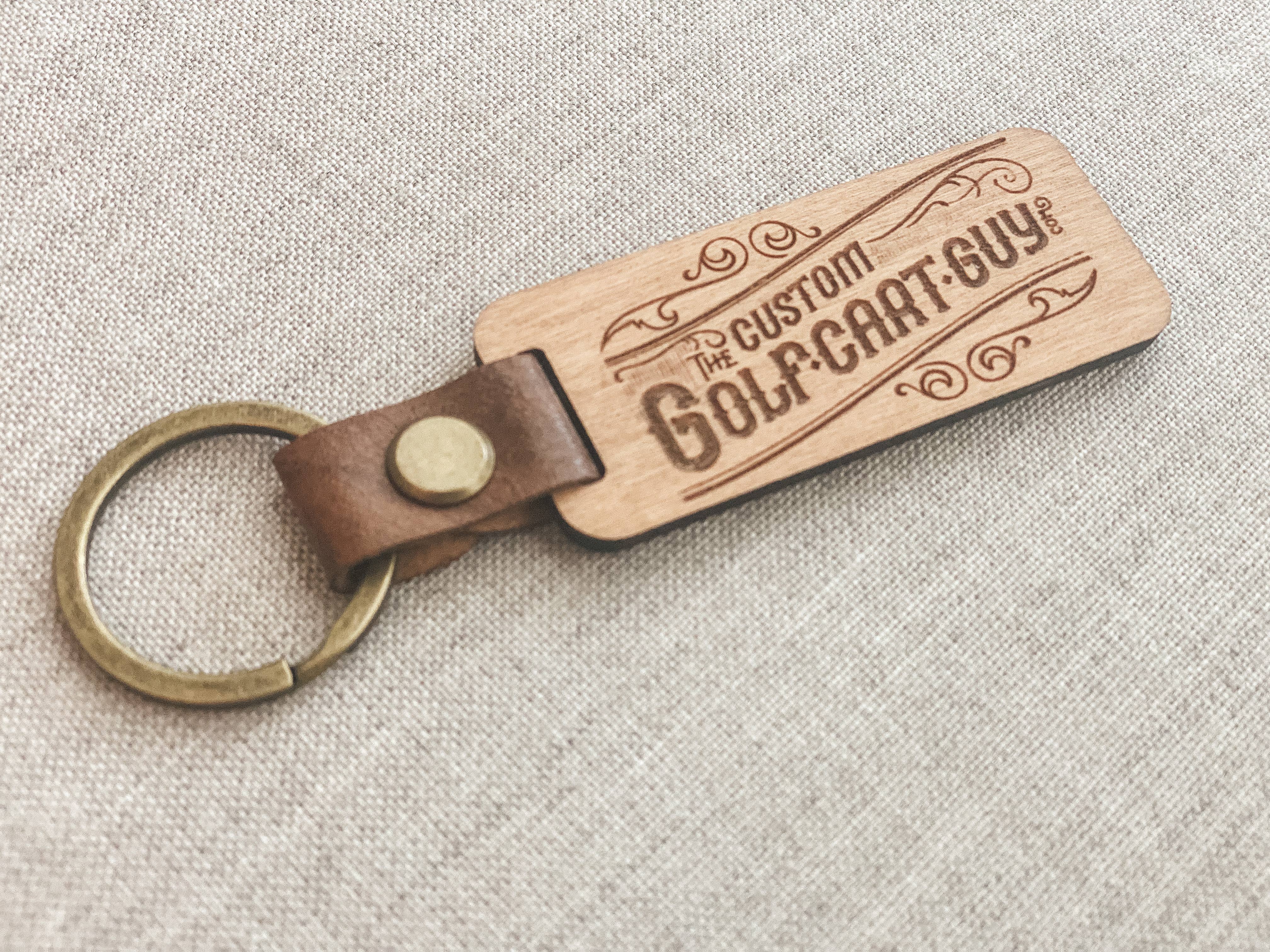 Theba Handmade - Wholesale Keychain - Unisex - Engraved Wood Logo Keychains4