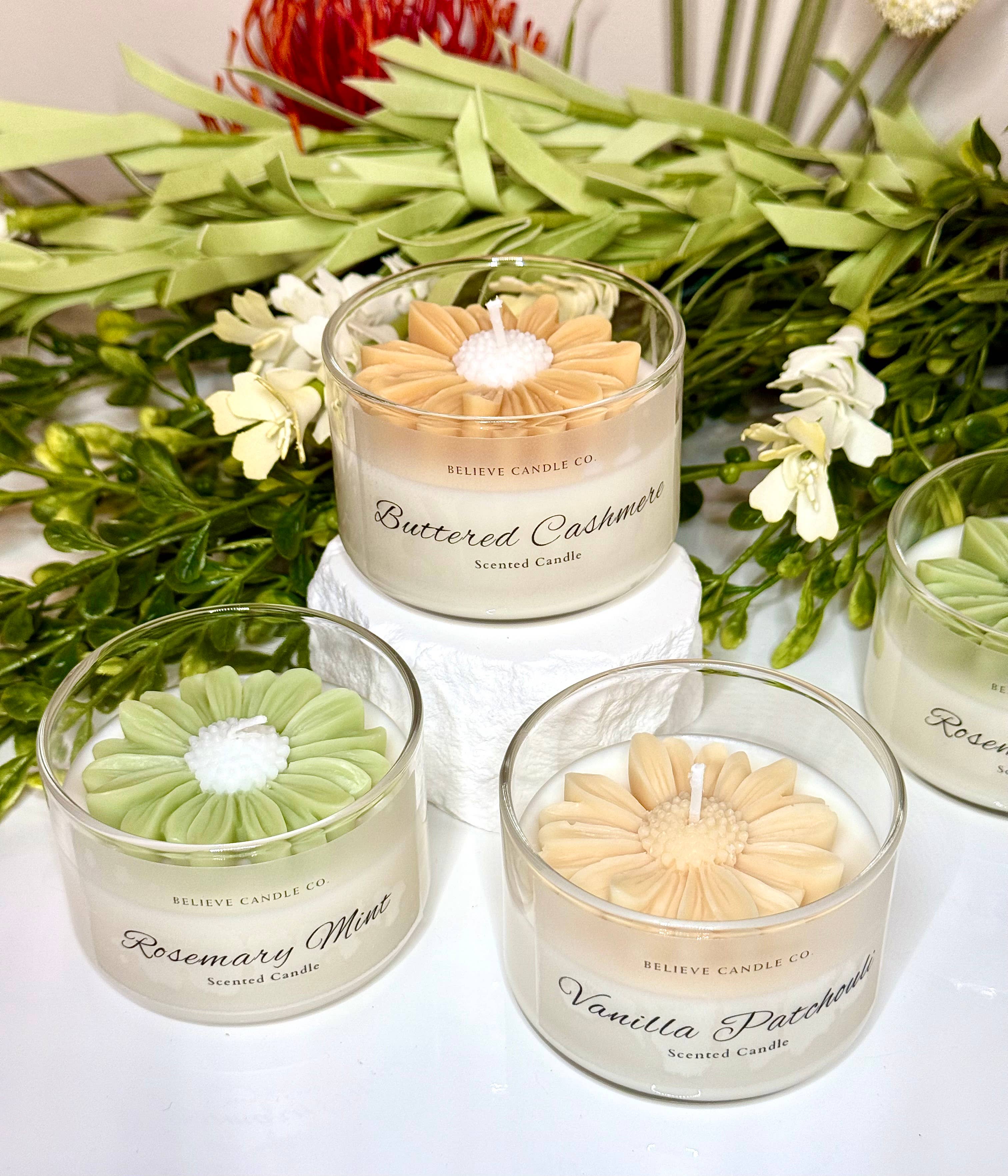 Believe Candle – Großhandel Kerze im Glas / gefüllte Kerze – Mini-Daisy-Kerzenglas3