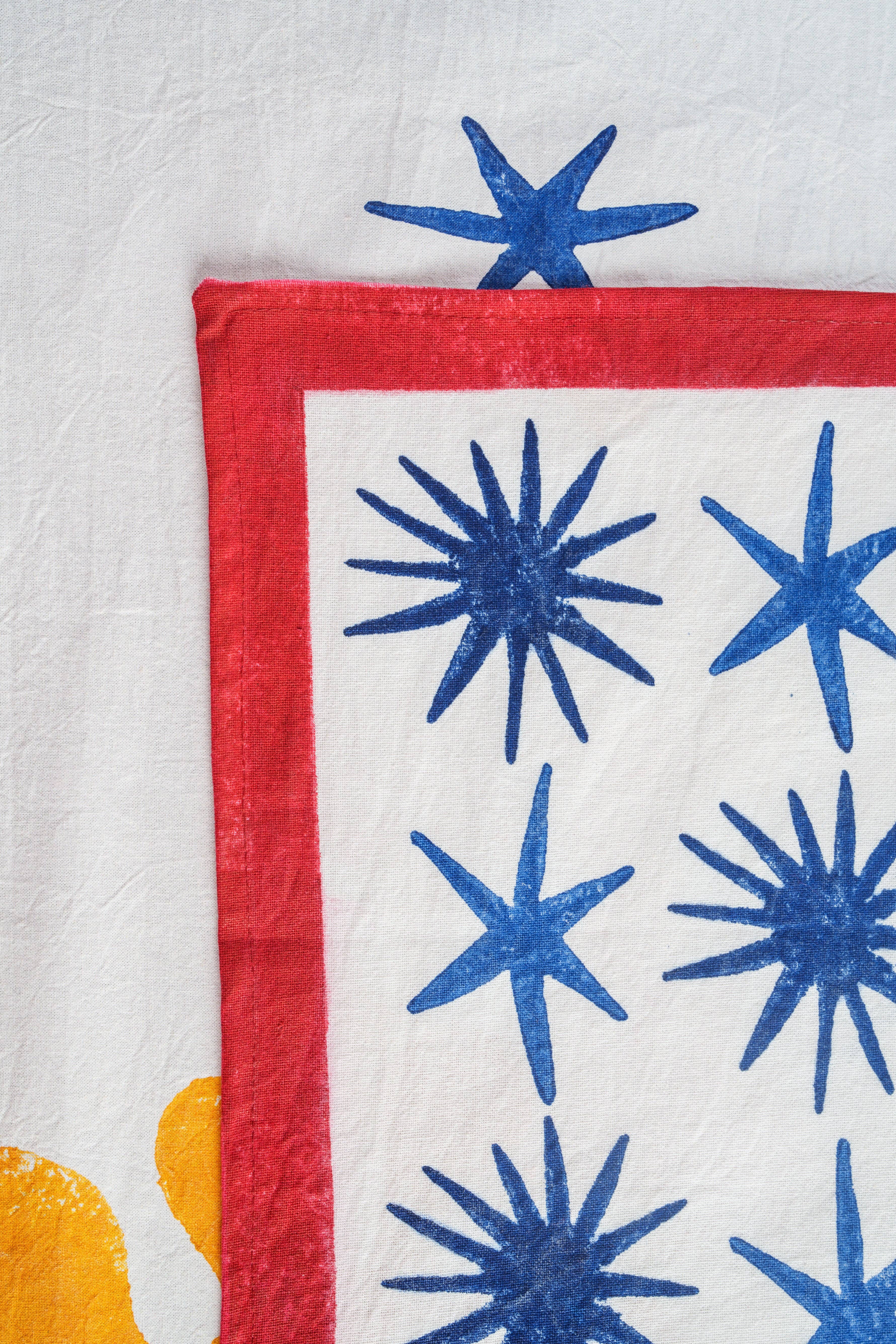 Inner Child – Engroshandel Dækkeserviet – Celestial Matisse bloktryk bordskåner3