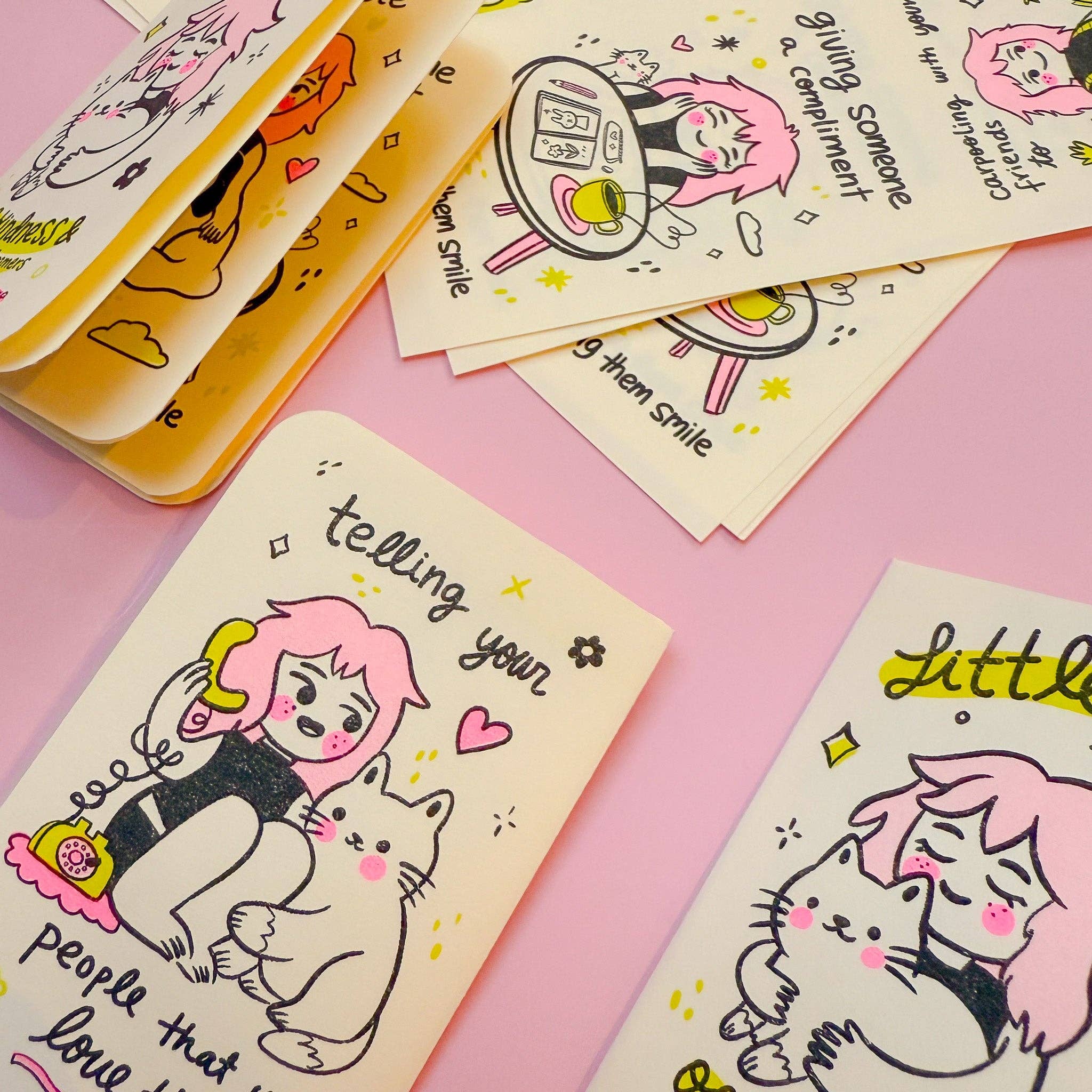 Illustrated By Natalia - Vente Magazine - Petits gestes de gentillesse  ♡ Fanzine Riso3