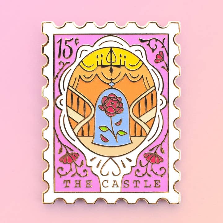 Beast's Castle Enamel Pin for wholesale by Joy Addict