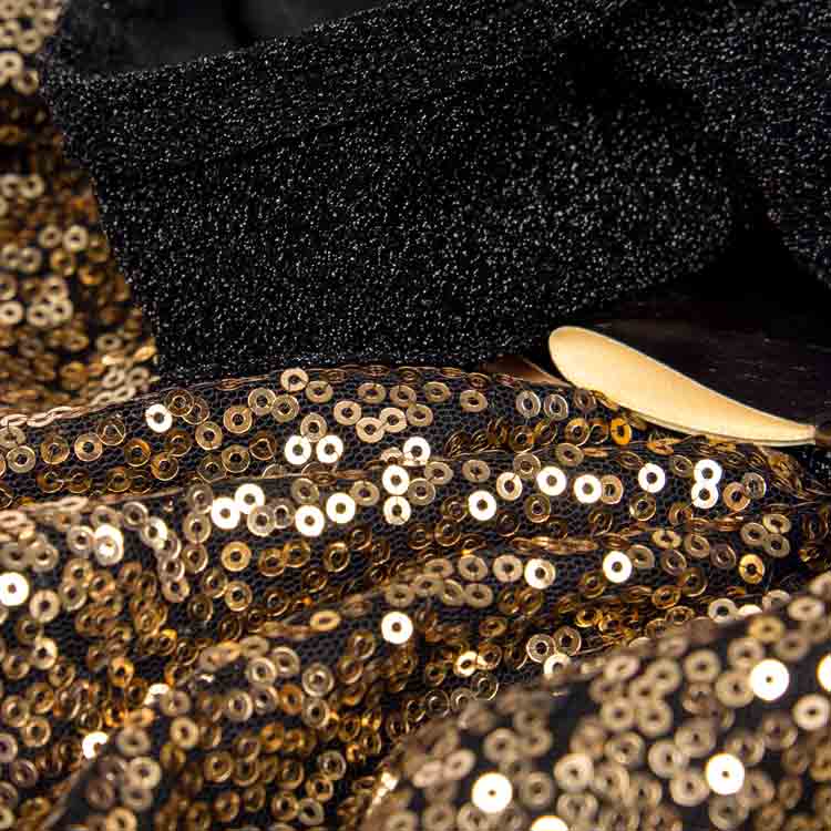 Negro Vestido brillante de lentejuelas para perro de venta al por mayor en Faire5