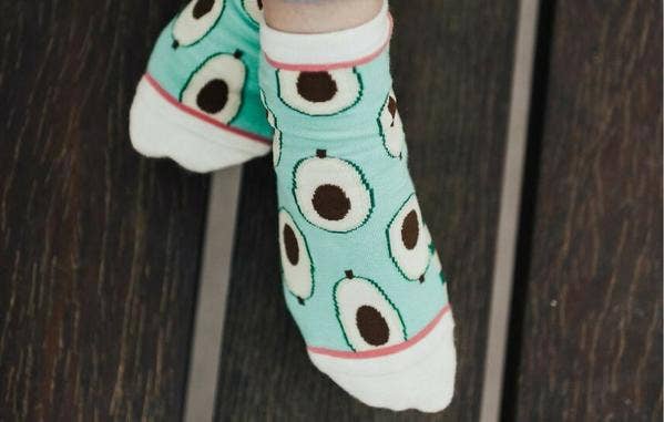 Woven Pear – wholesale Strumpor - Dam – Shorty Socks, Det är en avokado2