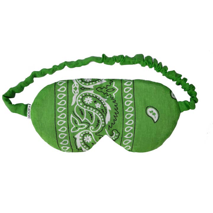 Varm/kall ögonmask Grön bandana för wholesale av SOOPZ