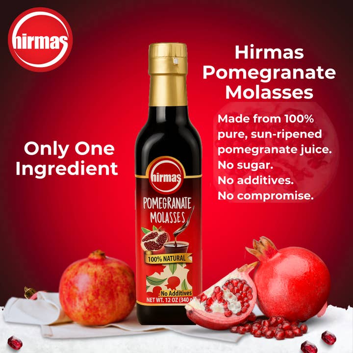 Hirmas - Wholesale Sauce - Hirmas Natural Pomegranate Molasses 12 oz-No Sugar Added
6