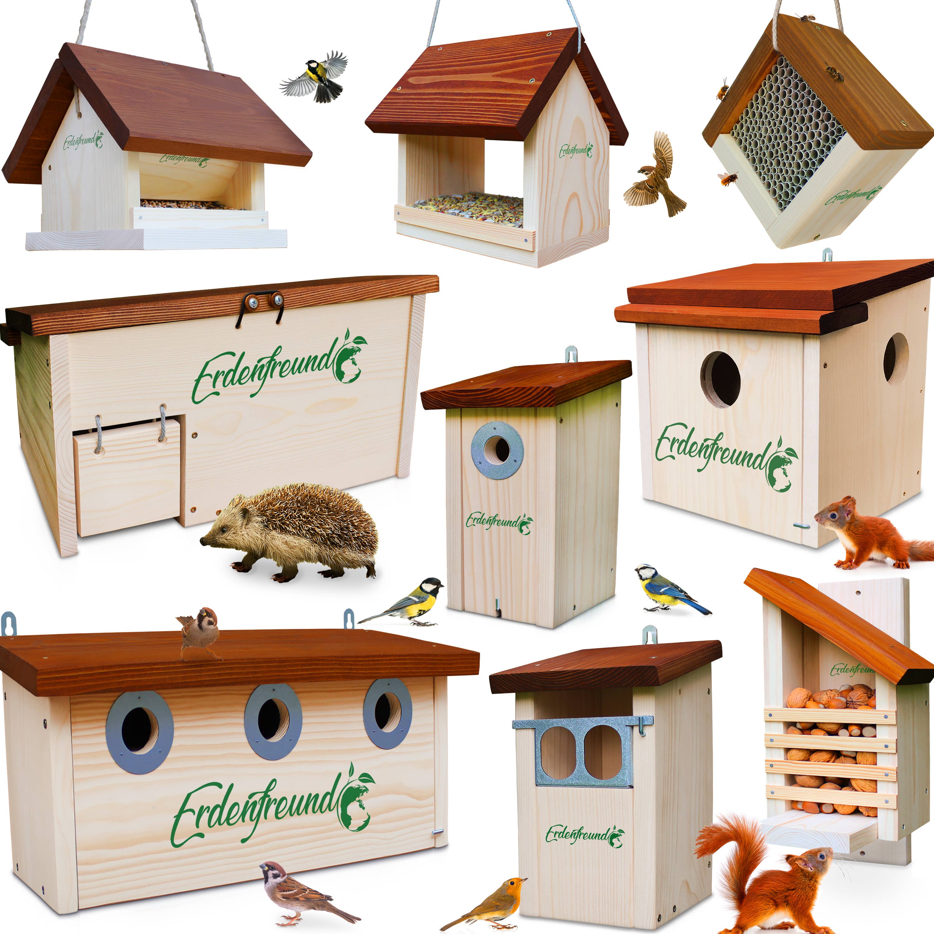 Erdenfreund – wholesale Bird house – ERDENFREUND® Blackbird Nest Box6