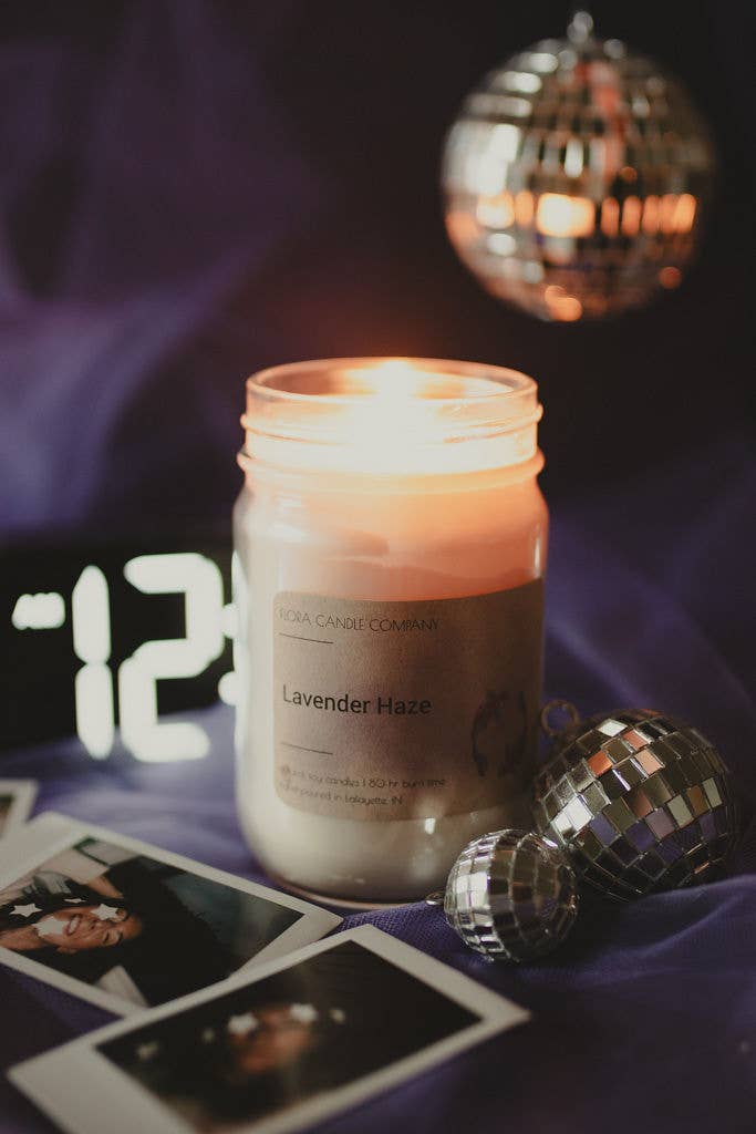 Flora Candle Company - Wholesale Jar/Filled Candle - Lavender Haze (Taylor Swift) 12 oz Candle0