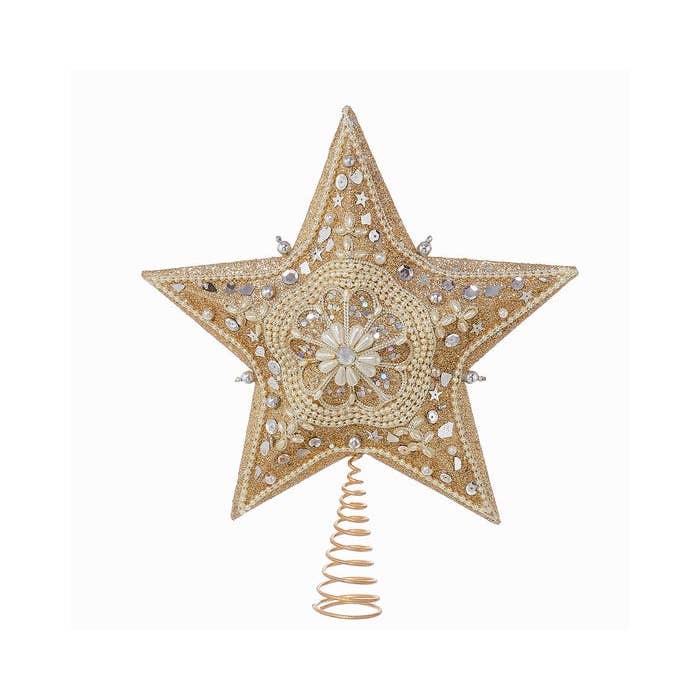 TOPPER PLAT POUR ARBRE ÉTOILÉ DE 13,5 PO AVEC PAILLETTES pour la vente par Kurt S. Adler, Inc.