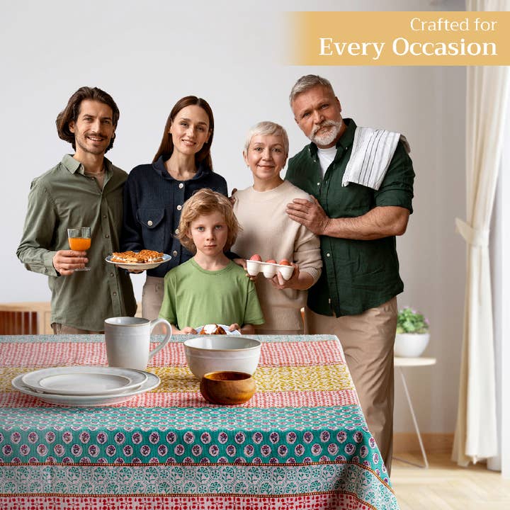 Maison d'Hermine - Design in Every Thread - Wholesale Tablecloth - Tablecloths 100% Cotton - 3 Shapes - Provence4