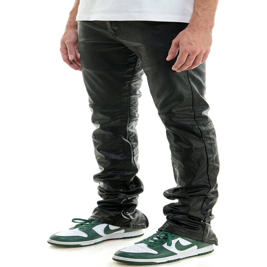 Mens Splash Ink Street Cargo Camo Pants Flare Bell Trouser Pocket Tactical  Pants
