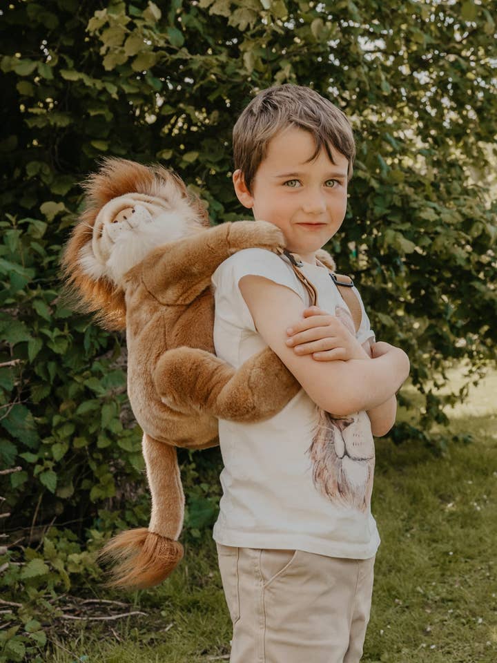 Children's Backpack Lion for wholesale by WILD & SOFT