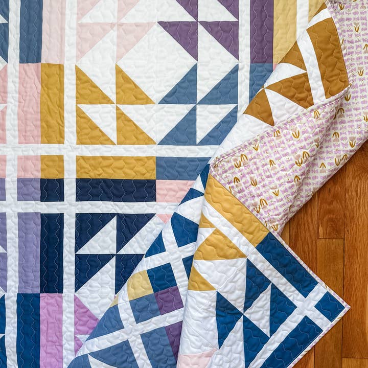 Running Stitch Quilts - Wholesale Craft Sewing Kit - Mosaic Stones Quilt Pattern - PRINTED7