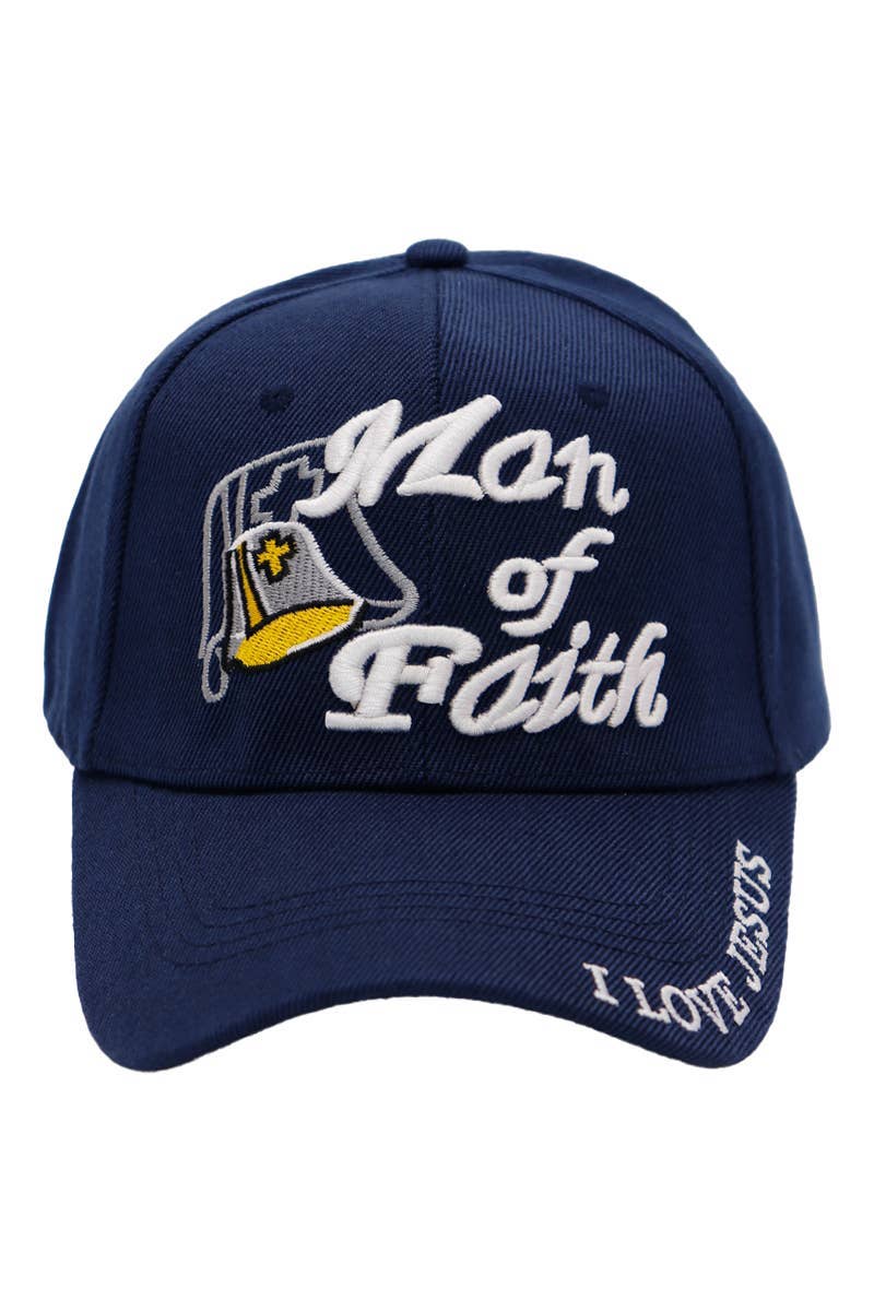 Cap Zone - Wholesale Baseball Cap - Unisex - Man Of Faith Acrylic Velcro Back Baseball Cap5