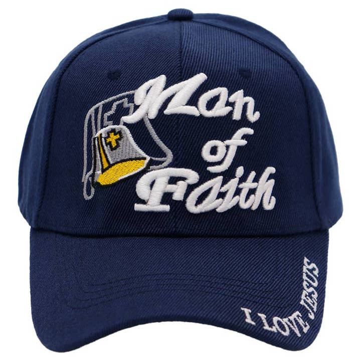 Cap Zone - Wholesale Baseball Cap - Unisex - Man Of Faith Acrylic Velcro Back Baseball Cap5