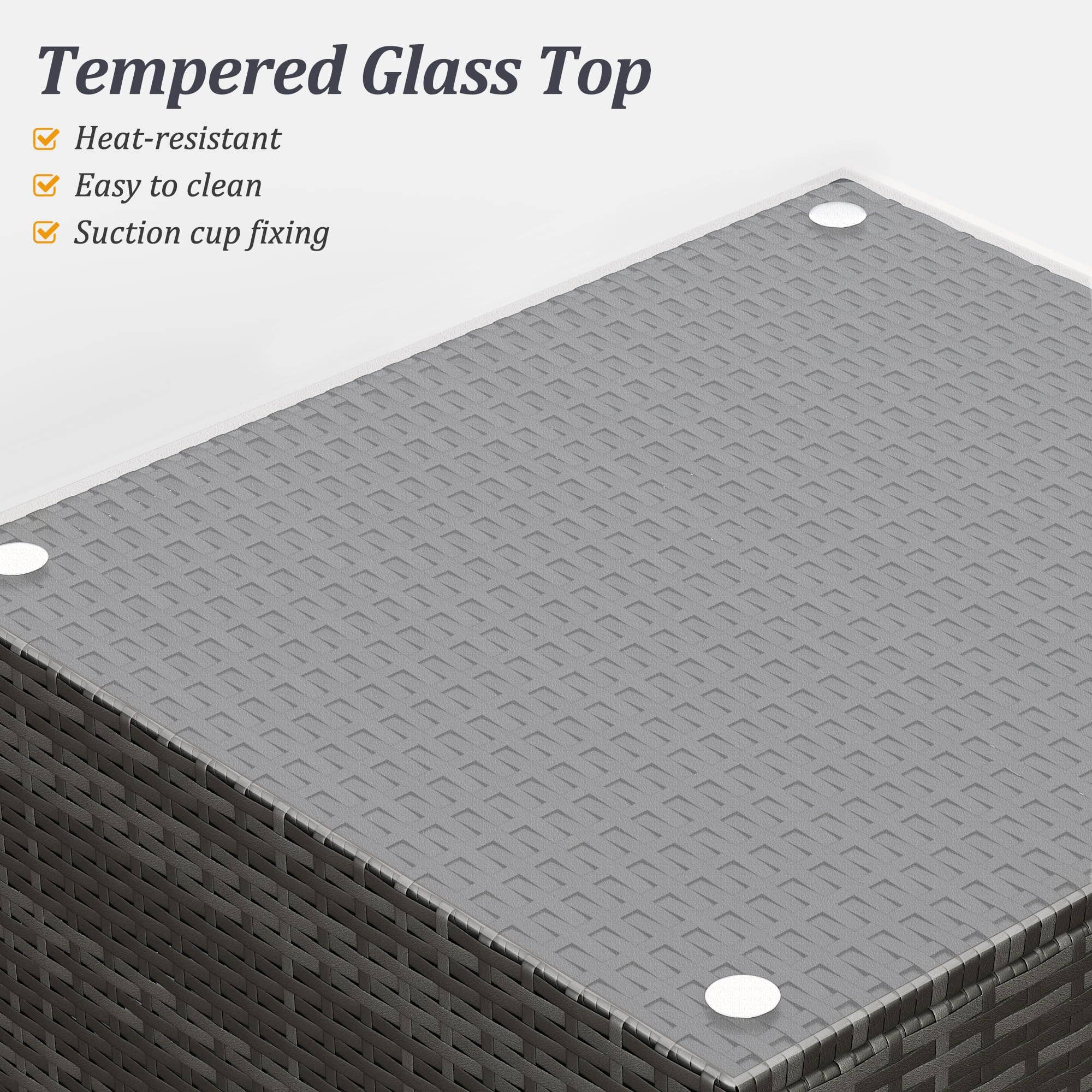 Heynemo - Wholesale Patio Set - 7 Piece Patio Furniture Sets, All Weather Gery PE Wicker7