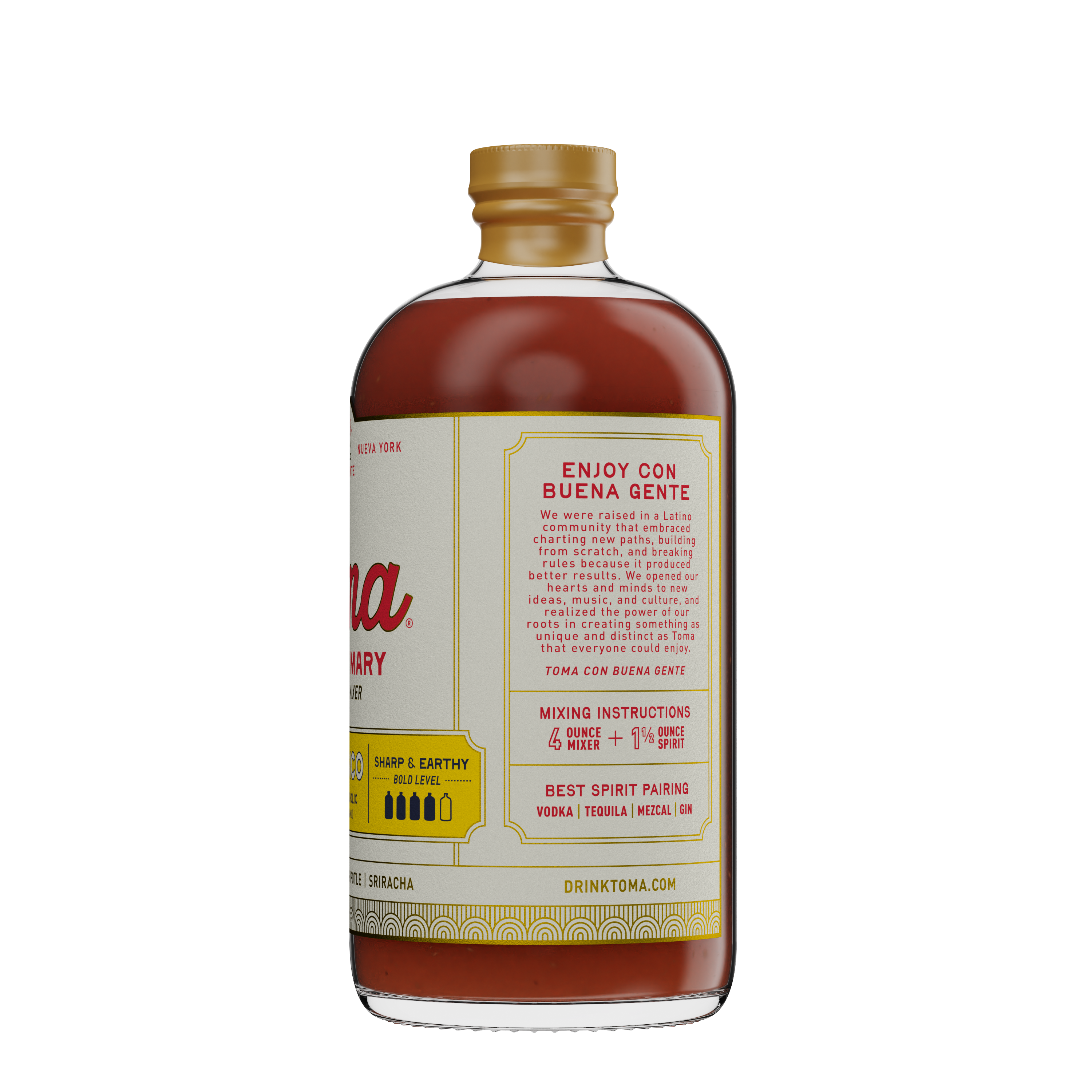 Toma Beverage Co - Wholesale Cocktail Mix/Syrup - Toma Bloody Mary Mixer - CLASICO 32oz8