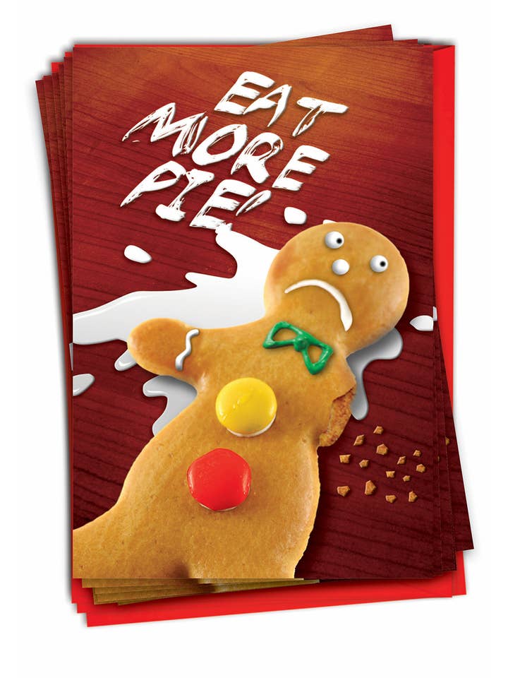 Boîte de 12 cartes de Noël - Eat More Pie pour la vente par NobleWorks