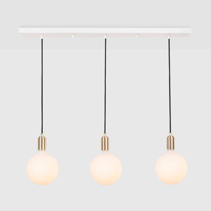 Linear Triple Pendant in Brass + Sphere IV for wholesale by Tala