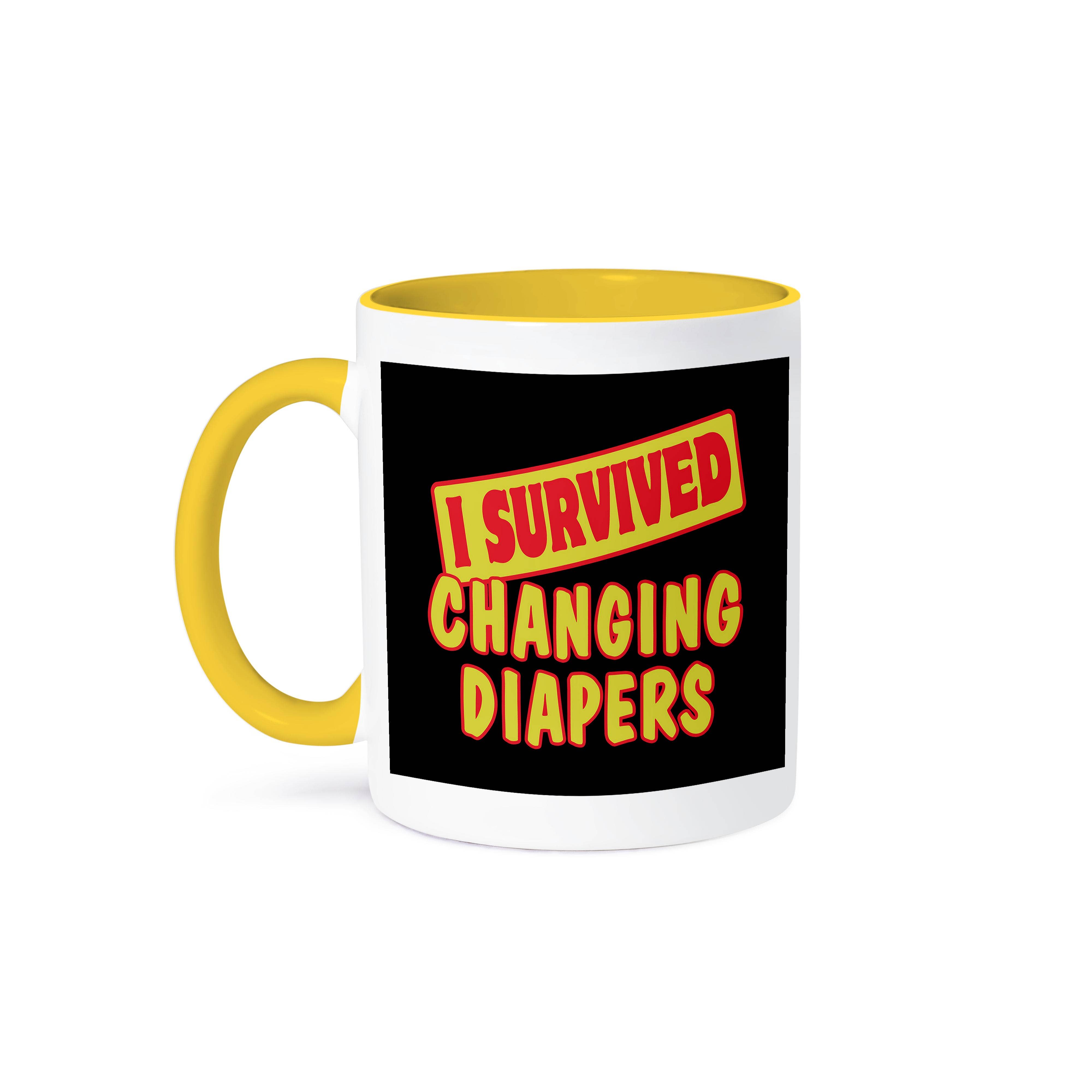 3dRose - Wholesale Coffee Mug - 3dRose, I Survived Changing Diapers Survial Pride And Humor Design, Mug0