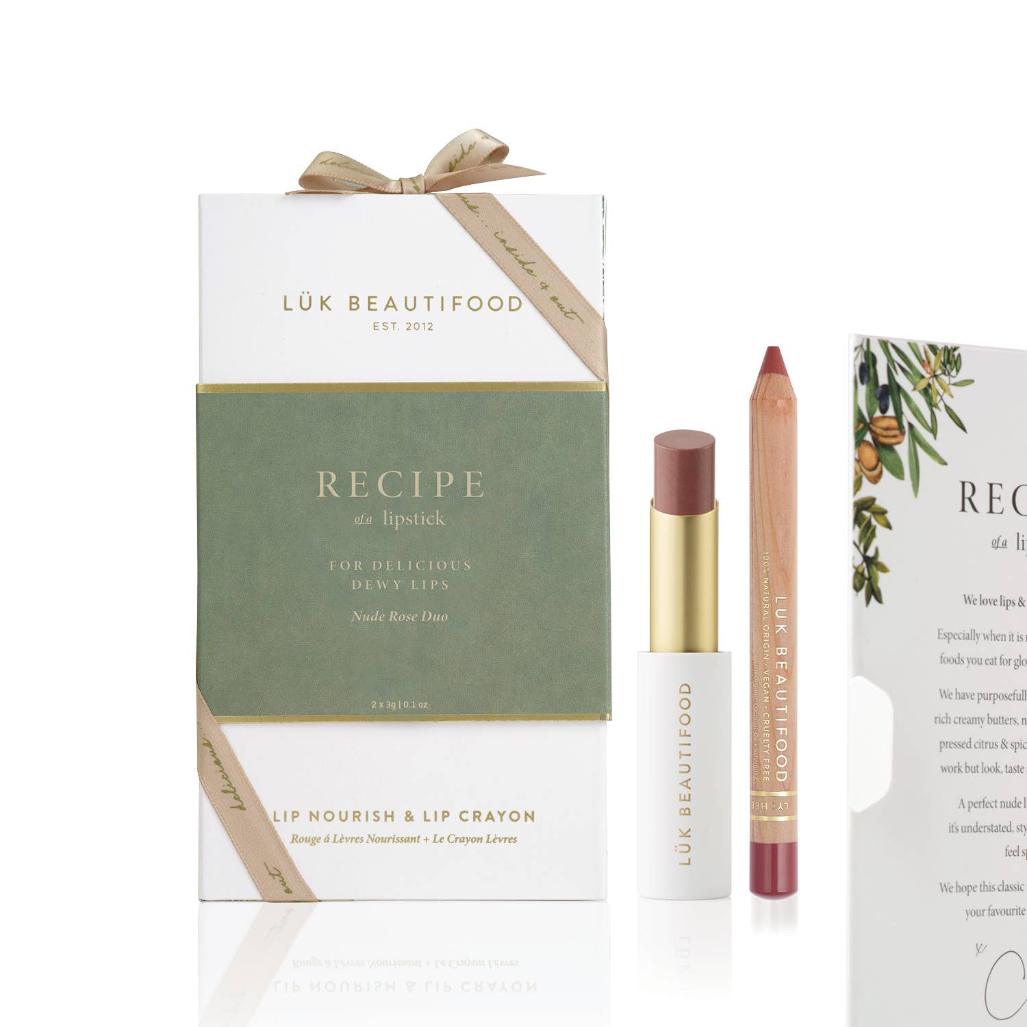 LÜK BEAUTIFOOD [🇦🇺 AUS + USA🇺🇸] - Vente Rouges à lèvres - Recette d'un Rouge à Lèvres - Duo Rose Nude [Cadeau des Fêtes 2025]3