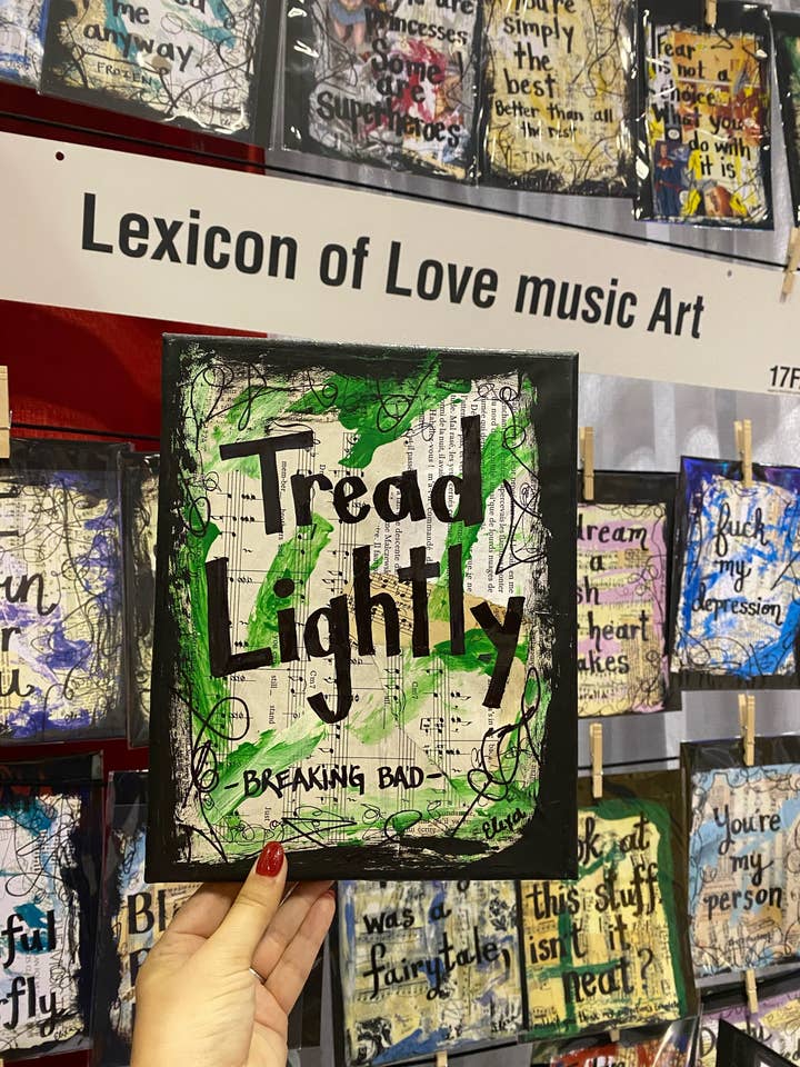 BREAKING BAD "Tread Lightly" for wholesale by Lexicon of Love Music Art